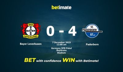Dự đoán Bayer Leverkusen vs Paderborn, tỷ lệ và tip cá cược 06/12/2023