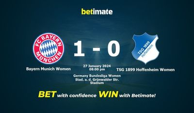Nhận định dự đoán, tỷ lệ & tip cá cược Bayern Munich vs TSG 1899 Hoffenheim Women 27/01/2024