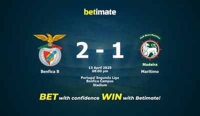 Dự đoán Benfica B vs Maritimo, Tỷ lệ cược & Mẹo cá cược 04/13/2025