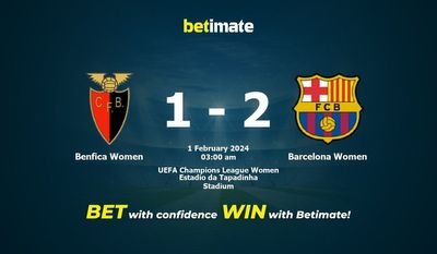Dự đoán Benfica Women vs Barcelona Women, tỷ lệ và tip cá cược 31/01/2024