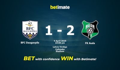 Dự đoán BFC Daugavpils vs FK Auda, Tỷ lệ cược & Mẹo cá cược 04/04/2025