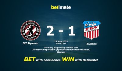 Dự đoán BFC Dynamo vs Zwickau, Tỷ lệ cược & Mẹo cá cược 05/18/2025