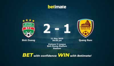 Dự đoán, Tỷ lệ cược & Mẹo cá cược Bình Dương vs Quảng Nam 05/11/2025