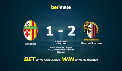 Dự đoán Birkirkara vs Hamrun Spartans, tỷ lệ cá cược 05/04/2025