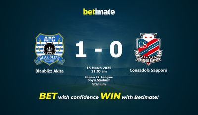 Dự đoán, Tỷ lệ cược & Mẹo cá cược Blaublitz Akita vs Consadole Sapporo 15/03/2025