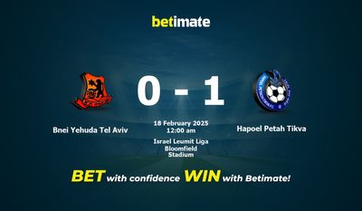 Dự đoán Bnei Yehuda Tel Aviv vs Hapoel Petah Tikva, Tỷ lệ cược & Mẹo cá cược 02/17/2025