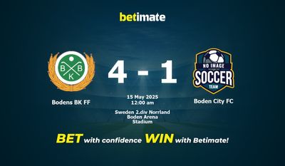 Dự đoán, tỷ lệ cược và mẹo cá cược Bodens BK FF vs Boden City FC 05/14/2025