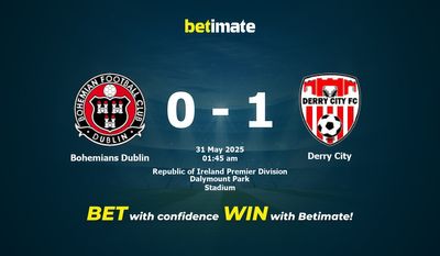 Dự đoán, Tỷ lệ cược & Mẹo cá cược Bohemians Dublin vs Derry City 30/05/2025