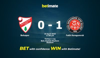 Dự đoán Boluspor vs Fatih Karagumruk, Tỷ lệ & Mẹo cá cược 19/04/2025