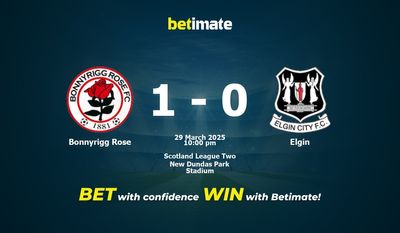 Dự đoán Bonnyrigg Rose vs Elgin, Tỷ lệ cược & Mẹo cá cược 29/03/2025