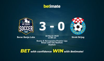 Soi kèo Borac Banja Luka vs Siroki Brijeg, tỷ lệ cá cược 17/03/2025
