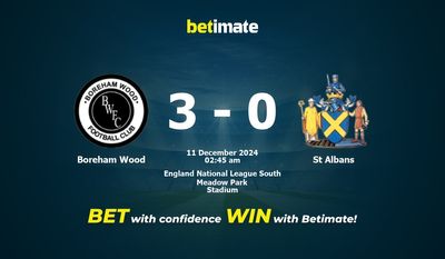 Dự đoán Boreham Wood vs St Albans, Tỷ lệ cược & Mẹo cá cược 12/10/2024