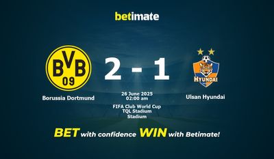Soi kèo Borussia Dortmund vs Ulsan Hyundai, tỷ lệ và tip cá cược 25/06/2025