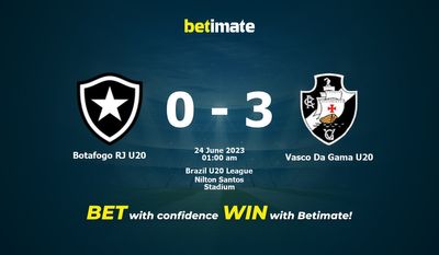 Soi kèo dự đoán Botafogo RJ U20 vs Vasco Da Gama U20 ngày 23/06/2023