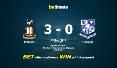 Dự đoán Bradford vs Tranmere, Tỷ lệ cược & Mẹo cá cược 03/15/2025