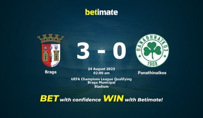 Soi kèo dự đoán Braga vs Panathinaikos ngày 23/08/2023