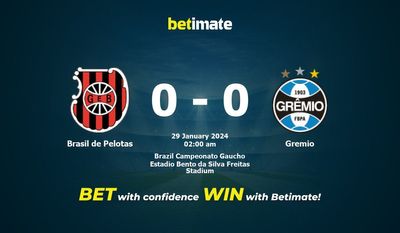 Dự đoán Brasil de Pelotas vs Gremio, tỷ lệ và mẹo cá cược 28/01/2024