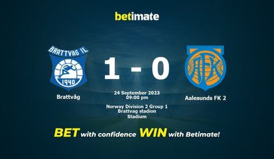 Soi kèo Brattvåg vs Aalesunds FK 2, tỷ lệ và tip cá cược 24/09/2023