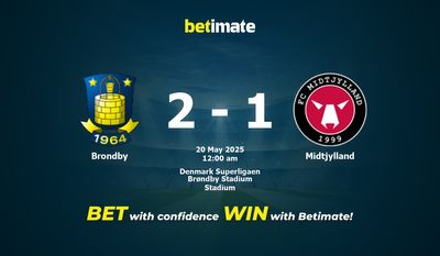 Soi kèo Brondby vs Midtjylland, Tỷ lệ & Mẹo cá cược 19/05/2025