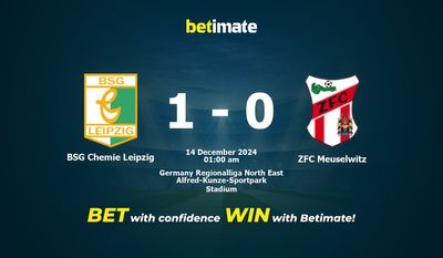 Soi kèo BSG Chemie Leipzig vs ZFC Meuselwitz, tỷ lệ và tip cá cược 13/12/2024