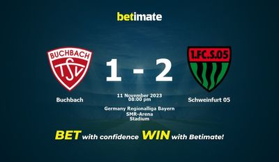 Soi kèo Buchbach vs Schweinfurt 05 Dự đoán, tỷ lệ & tip cá cược 11/11/2023