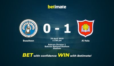 Dự đoán Busaiteen vs Al Hala, Tỷ lệ cược & Mẹo cá cược 29/04/2025