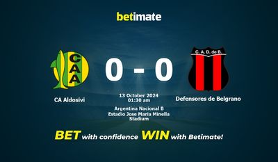 Dự đoán CA Aldosivi vs Defensores de Belgrano, Tỷ lệ & Mẹo cá cược 12/10/2024