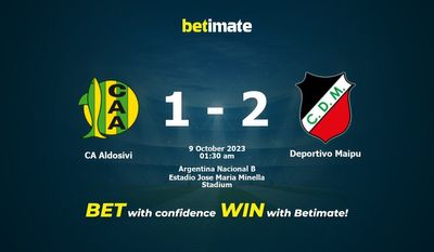 Dự đoán CA Aldosivi vs Deportivo Maipu, tỷ lệ cá cược 08/10/2023