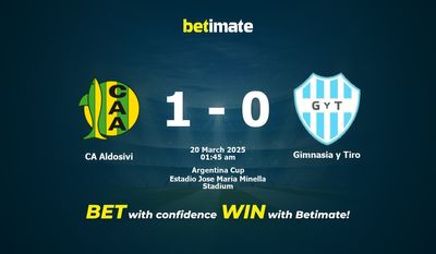 Dự đoán CA Aldosivi vs Gimnasia y Tiro, tỷ lệ và tip cá cược 19/03/2025