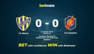 Dự đoán CA Atlanta vs CA Colegiales, tỷ lệ và tip cá cược 11/03/2025