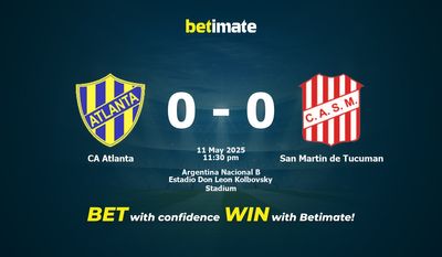 Dự đoán CA Atlanta vs San Martin de Tucuman, Tỷ lệ cược & Mẹo cá cược 05/11/2025