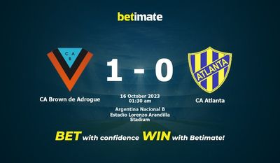 Dự đoán CA Brown de Adrogue vs CA Atlanta, Tỷ lệ & Mẹo cá cược 15/10/2023
