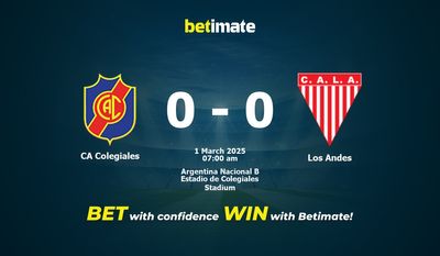 Dự đoán CA Colegiales vs Los Andes, Tỷ lệ & Mẹo cá cược 01/03/2025