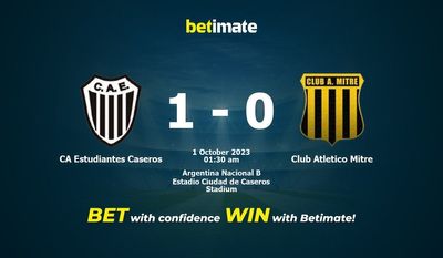 Dự đoán CA Estudiantes Caseros vs Club Atletico Miter, tỷ lệ và tip cá cược 30/09/2023