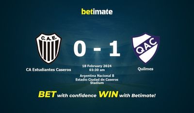 Dự đoán CA Estudiantes Caseros vs Quilmes, Tỷ lệ & Mẹo cá cược 17/02/2024