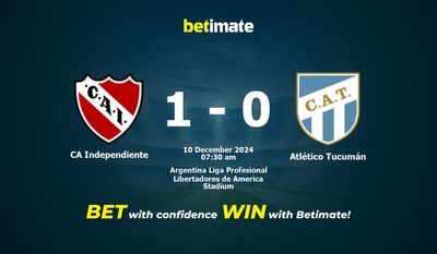 Dự đoán CA Independiente vs Atlético Tucumán, Tỷ lệ & Mẹo cá cược 10/12/2024