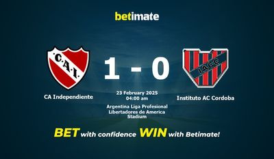 Dự đoán, Tỷ lệ cược & Mẹo cá cược CA Independiente vs Instituto AC Cordoba 22/02/2025