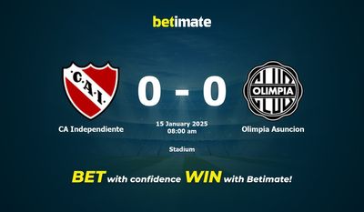 Dự đoán CA Independiente vs Olimpia Asuncion, tỷ lệ cá cược 15/01/2025