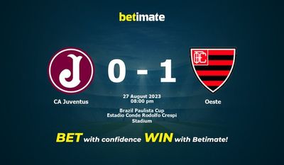 Dự đoán CA Juventus vs Oeste, Tỷ lệ & Tip cá cược 27/08/2023