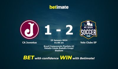 Dự đoán CA Juventus vs Velo Clube SP, tỷ lệ và tip cá cược 24/01/2024