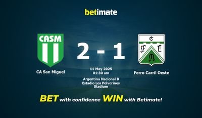 Dự đoán CA San Miguel vs Ferro Carril Oeste, tỷ lệ cá cược 10/05/2025