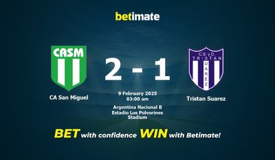Dự đoán CA San Miguel vs Tristan Suarez, Tỷ lệ cược & Mẹo cá cược 02/08/2025