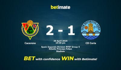 Dự đoán Cacereno vs CD Coria, Tỷ lệ cược & Mẹo cá cược 20/04/2025