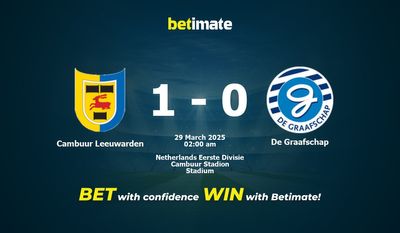 Dự đoán Cambuur Leeuwarden vs De Graafschap, Tỷ lệ & Mẹo cá cược 28/03/2025