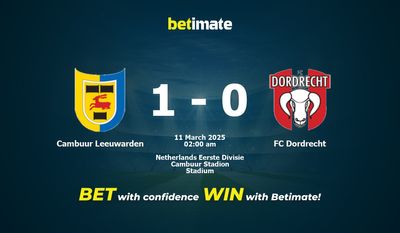 Soi kèo Cambuur Leeuwarden vs FC Dordrecht, Tỷ lệ & Mẹo cá cược 10/03/2025