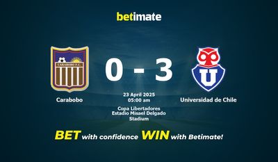 Dự đoán Carabobo vs Universidad de Chile, Tỷ lệ & Mẹo cá cược 22/04/2025
