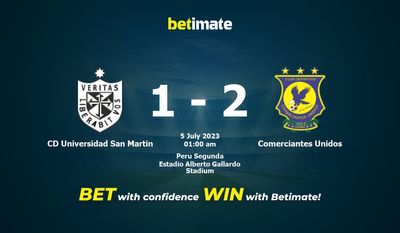 Soi kèo dự đoán CD Universidad San Martin vs Comerciantes Unidos ngày 04/07/2023