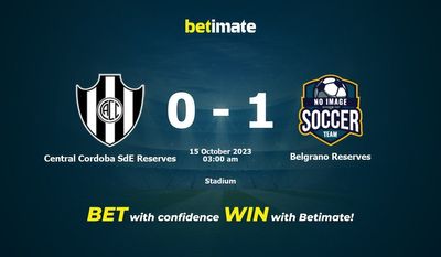 Dự đoán Central Cordoba SdE Reserves vs Belgrano Reserves, tỷ lệ cược và mẹo cá cược 14/10/2023