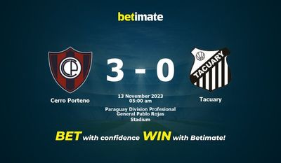 Dự đoán Cerro Porteno vs Tacuary, Tỷ lệ & Mẹo cá cược 12/11/2023