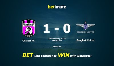 Dự đoán Chainat FC vs Bangkok United, Tỷ lệ cược & Mẹo cá cược 26/02/2025